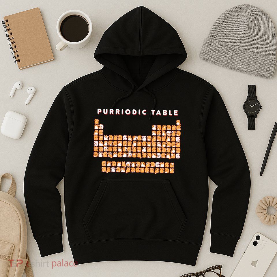 Purriodic Table Cat Funny Hoodie