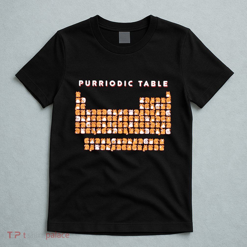 Purriodic Table Cat Funny T-Shirt