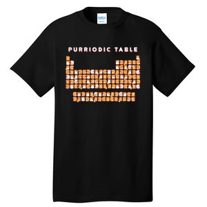 Purriodic Table Cat Funny Tall T-Shirt