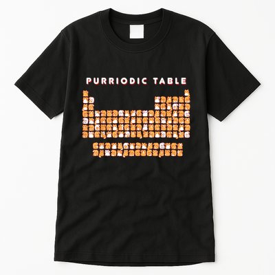 Purriodic Table Cat Funny Tall T-Shirt