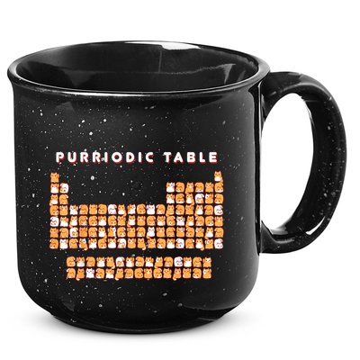 Purriodic Table Cat Funny 15oz Campfire Ceramic Mug