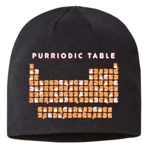 Purriodic Table Cat Funny Sustainable Beanie