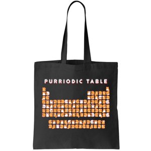 Purriodic Table Cat Funny Tote Bag