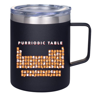 Purriodic Table Cat Funny 12oz Stainless Steel Coffee Mug