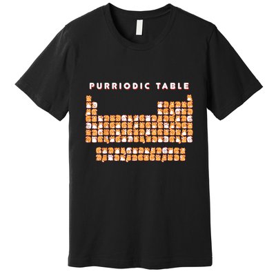 Purriodic Table Cat Funny Premium T-Shirt