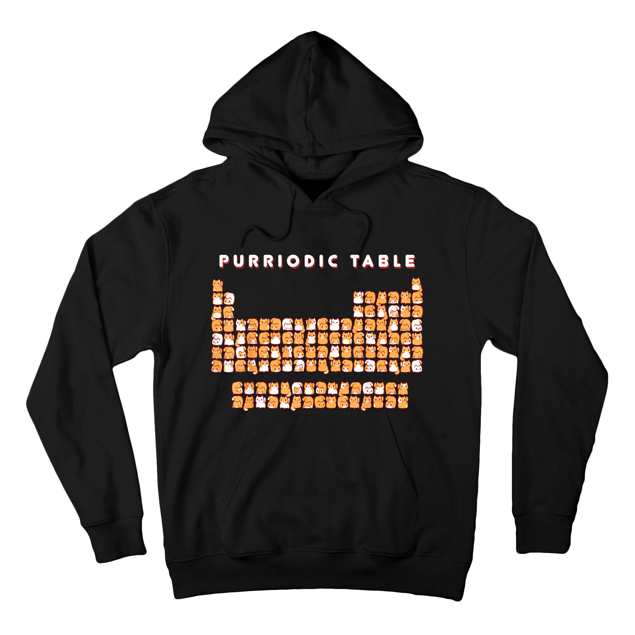 Purriodic Table Cat Funny Tall Hoodie