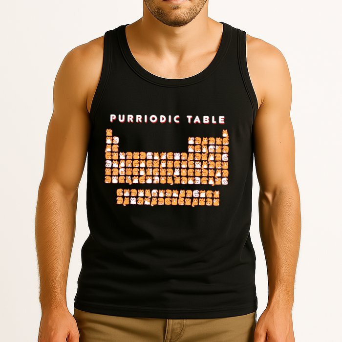 Purriodic Table Cat Funny Tank Top