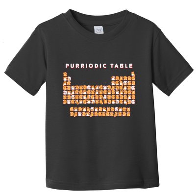 Purriodic Table Cat Funny Toddler T-Shirt