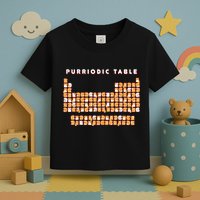 Purriodic Table Cat Funny Toddler T-Shirt