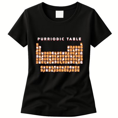Purriodic Table Cat Funny Womens T-Shirt