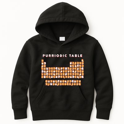 Purriodic Table Cat Funny Kids Hoodie
