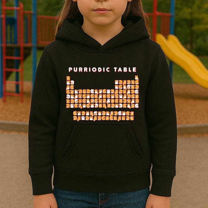 Purriodic Table Cat Funny Kids Hoodie