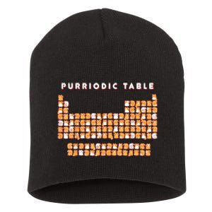 Purriodic Table Cat Funny Short Acrylic Beanie