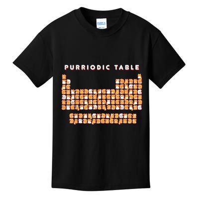 Purriodic Table Cat Funny Kids T-Shirt