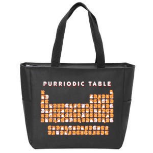 Purriodic Table Cat Funny Zip Tote Bag