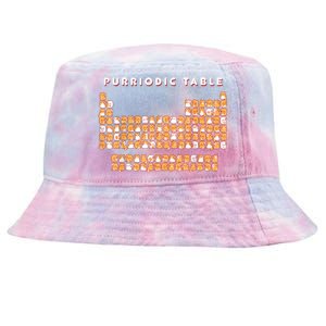 Purriodic Table Cat Funny Tie-Dyed Bucket Hat