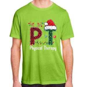 Physical Therapy Christmas Santa Hat Pt Therapist Xmas Cool Gift Adult ChromaSoft Performance T-Shirt