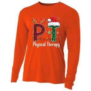 Physical Therapy Christmas Santa Hat Pt Therapist Xmas Cool Gift Cooling Performance Long Sleeve Crew