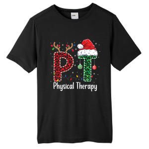 Physical Therapy Christmas Santa Hat Pt Therapist Xmas Cool Gift Tall Fusion ChromaSoft Performance T-Shirt