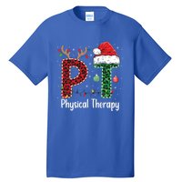 Physical Therapy Christmas Santa Hat Pt Therapist Xmas Cool Gift Tall T-Shirt