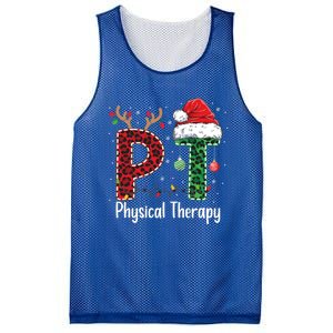 Physical Therapy Christmas Santa Hat Pt Therapist Xmas Cool Gift Mesh Reversible Basketball Jersey Tank