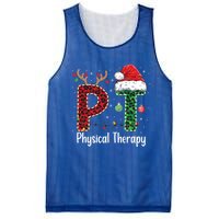 Physical Therapy Christmas Santa Hat Pt Therapist Xmas Cool Gift Mesh Reversible Basketball Jersey Tank