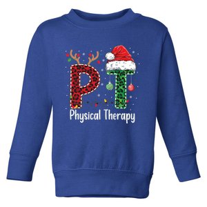 Physical Therapy Christmas Santa Hat Pt Therapist Xmas Cool Gift Toddler Sweatshirt