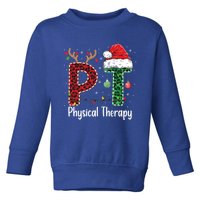 Physical Therapy Christmas Santa Hat Pt Therapist Xmas Cool Gift Toddler Sweatshirt