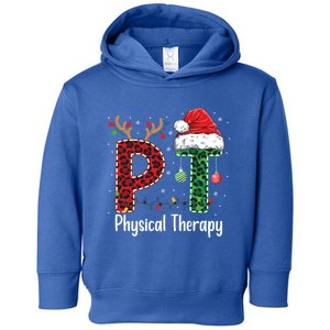 Physical Therapy Christmas Santa Hat Pt Therapist Xmas Cool Gift Toddler Hoodie