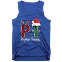 Physical Therapy Christmas Santa Hat Pt Therapist Xmas Cool Gift Tank Top