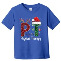 Physical Therapy Christmas Santa Hat Pt Therapist Xmas Cool Gift Toddler T-Shirt