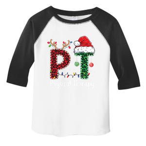 Physical Therapy Christmas Santa Hat Pt Therapist Xmas Cool Gift Toddler Fine Jersey T-Shirt