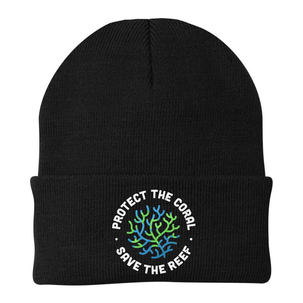 Protect The Coral Save The Reef Ocean Conservation Lover Beanie