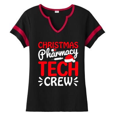 Pharmacy Tech Christmas Crew Great Gift Ladies Halftime Notch Neck Tee