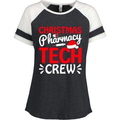 Pharmacy Tech Christmas Crew Great Gift Enza Ladies Jersey Colorblock Tee