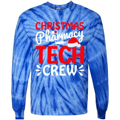 Pharmacy Tech Christmas Crew Great Gift Tie-Dye Long Sleeve Shirt