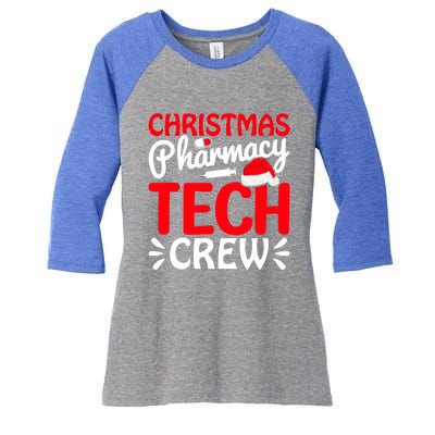 Pharmacy Tech Christmas Crew Great Gift Women's Tri-Blend 3/4-Sleeve Raglan Shirt