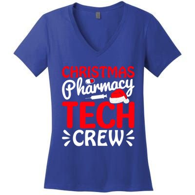 Pharmacy Tech Christmas Crew Great Gift Women's V-Neck T-Shirt