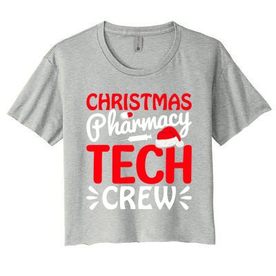 Pharmacy Tech Christmas Crew Great Gift Women's Crop Top Tee