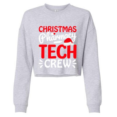 Pharmacy Tech Christmas Crew Great Gift Cropped Pullover Crew