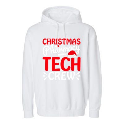 Pharmacy Tech Christmas Crew Great Gift Garment-Dyed Fleece Hoodie