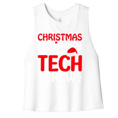 Pharmacy Tech Christmas Crew Great Gift Women's Racerback Cropped Tank