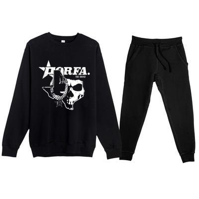 Porfa Texas Chain Premium Crewneck Sweatsuit Set