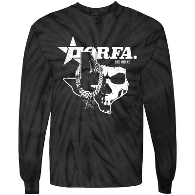 Porfa Texas Chain Tie-Dye Long Sleeve Shirt