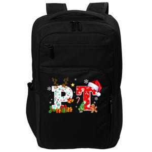 Physical Therapy Christmas Santa Hat PT Therapist Xmas Impact Tech Backpack