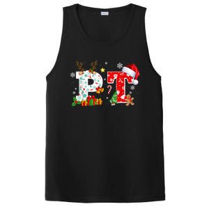 Physical Therapy Christmas Santa Hat PT Therapist Xmas PosiCharge Competitor Tank