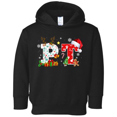 Physical Therapy Christmas Santa Hat PT Therapist Xmas Toddler Hoodie