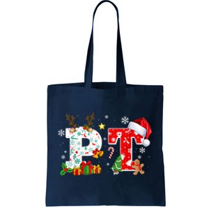 Physical Therapy Christmas Santa Hat PT Therapist Xmas Tote Bag