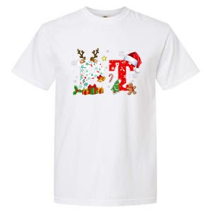 Physical Therapy Christmas Santa Hat PT Therapist Xmas Garment-Dyed Heavyweight T-Shirt