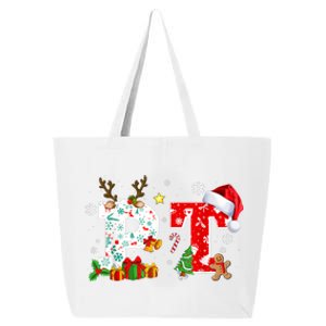 Physical Therapy Christmas Santa Hat PT Therapist Xmas 25L Jumbo Tote